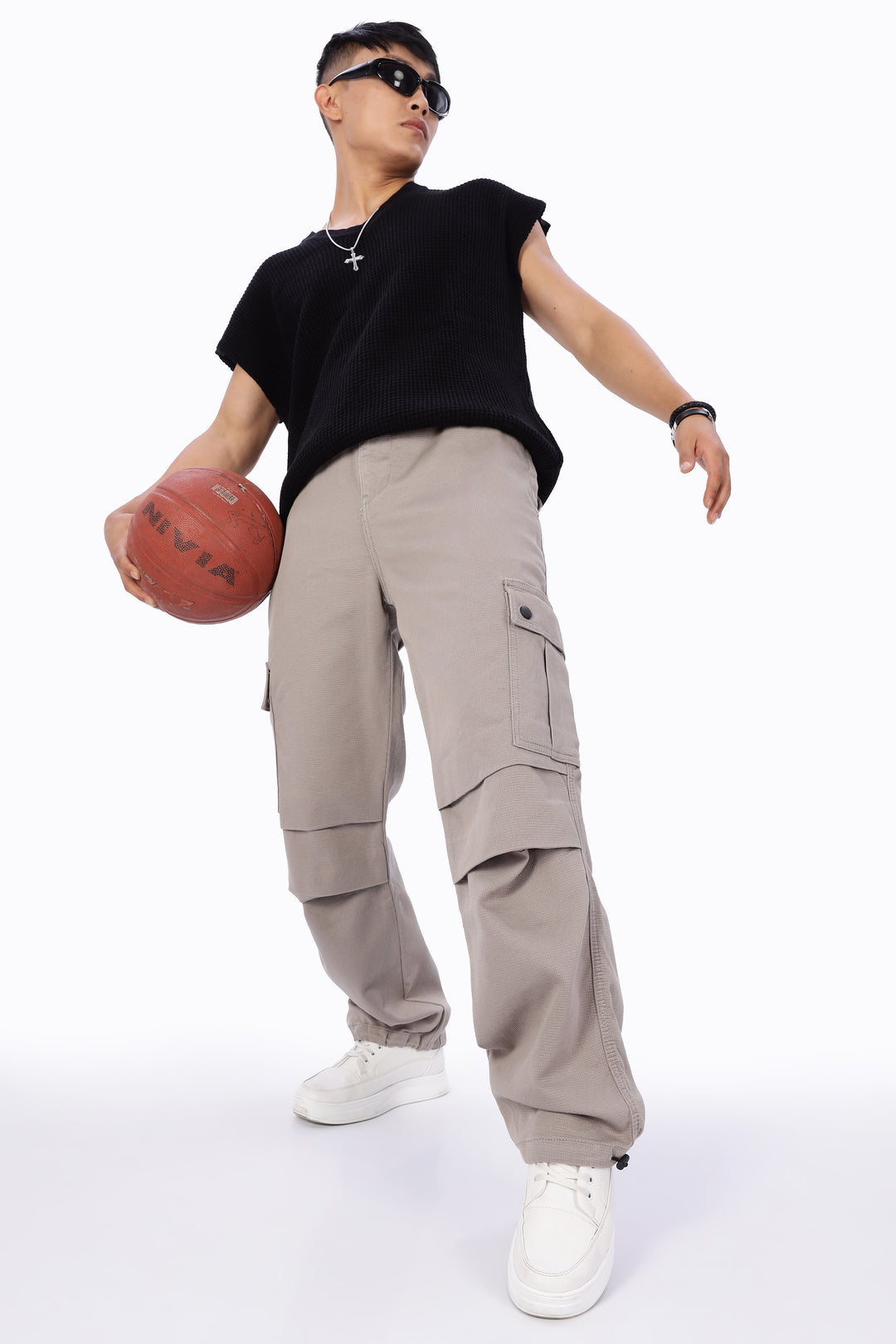 Parachute: Cream Twill Cargo Pants