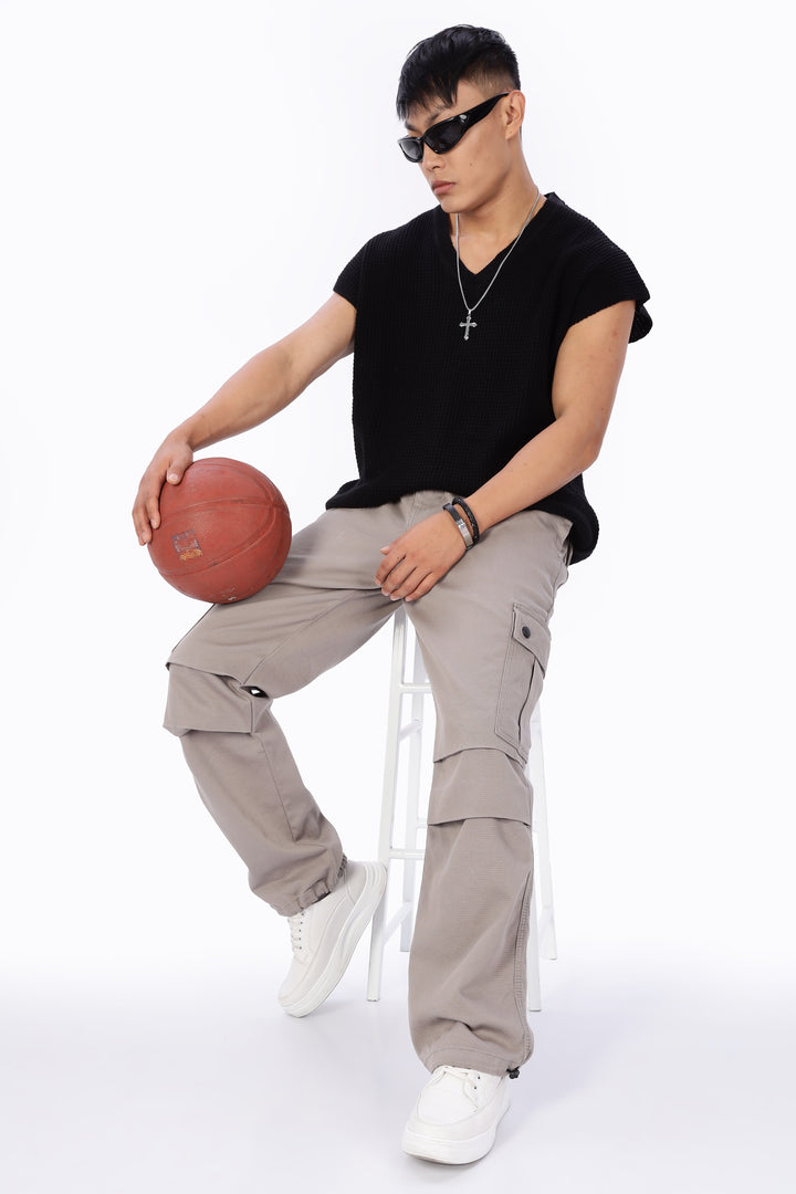 Parachute: Cream Twill Cargo Pants