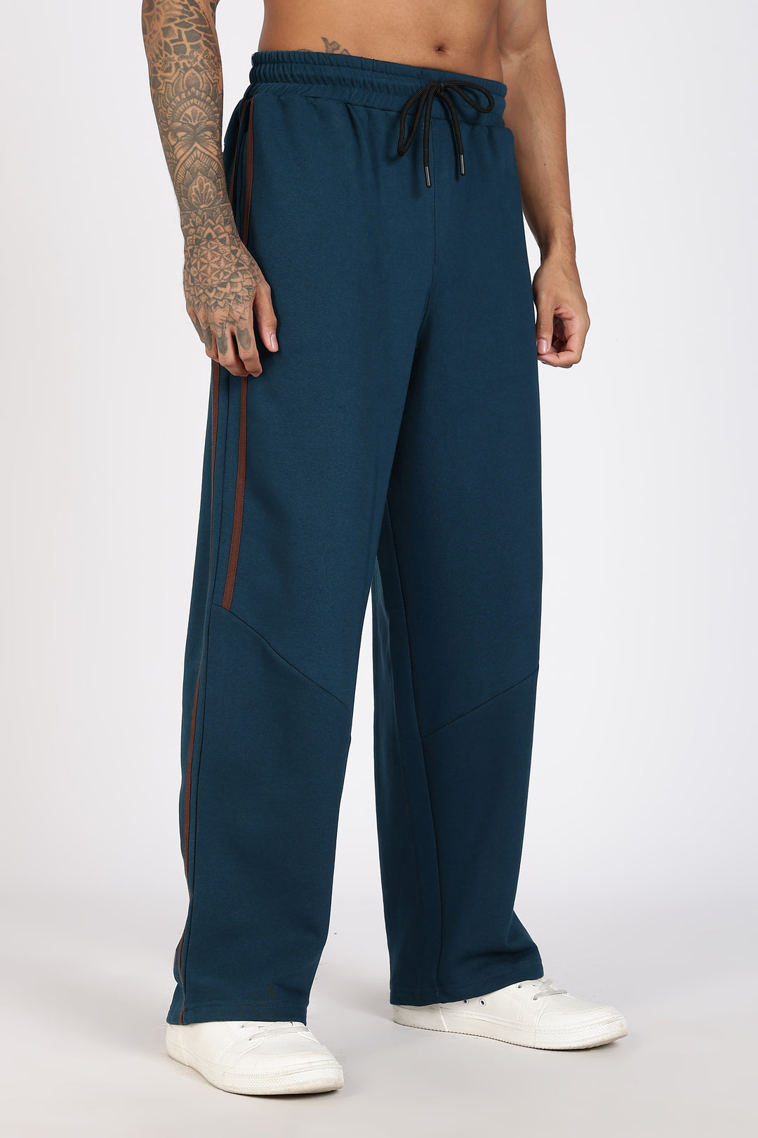 Brown Stripes: Korean Fit Joggers