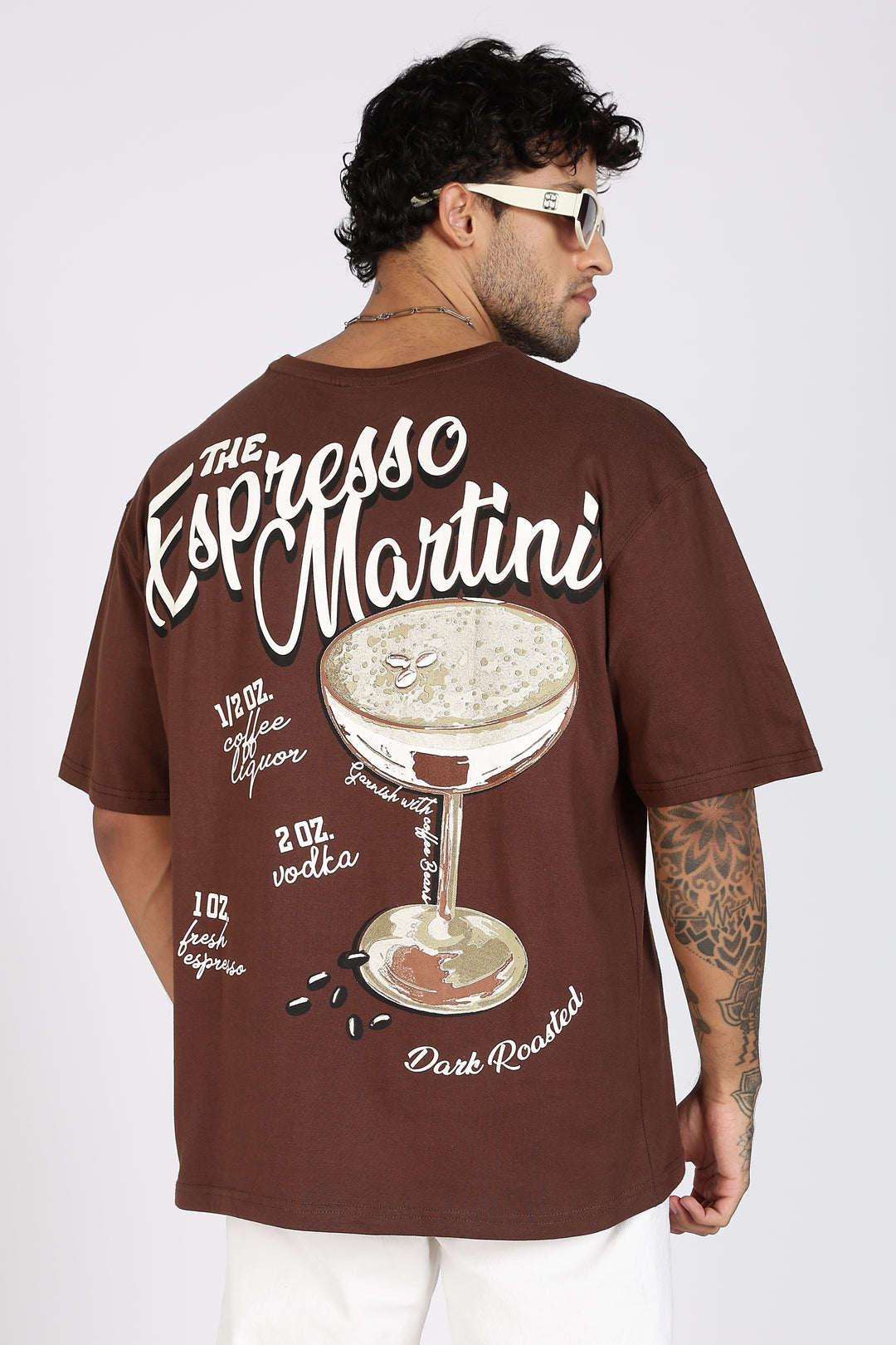 Espresso Martini: Brown Oversized T-shirt