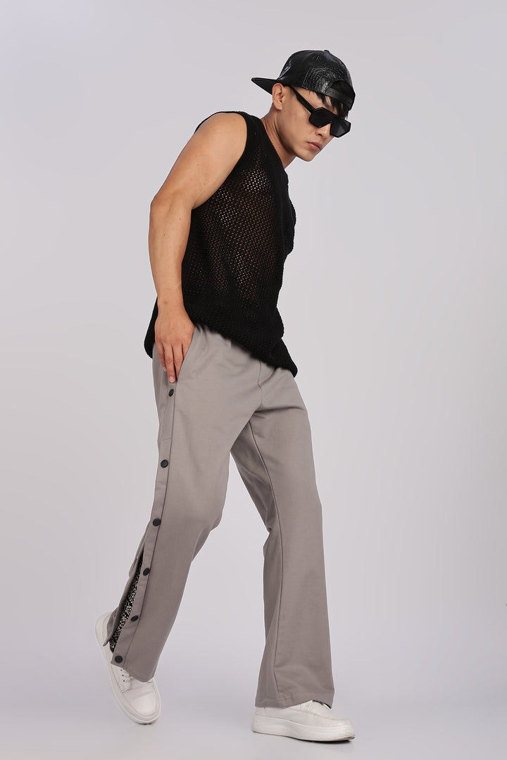 Grey Flap Joggers