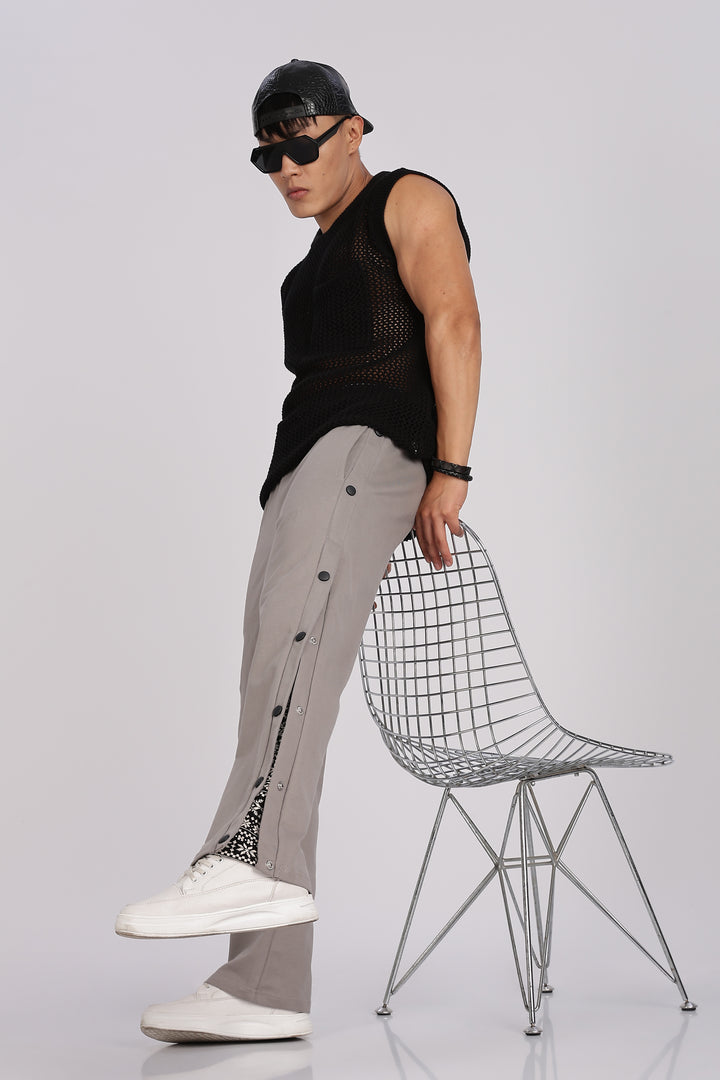 Grey Flap Joggers