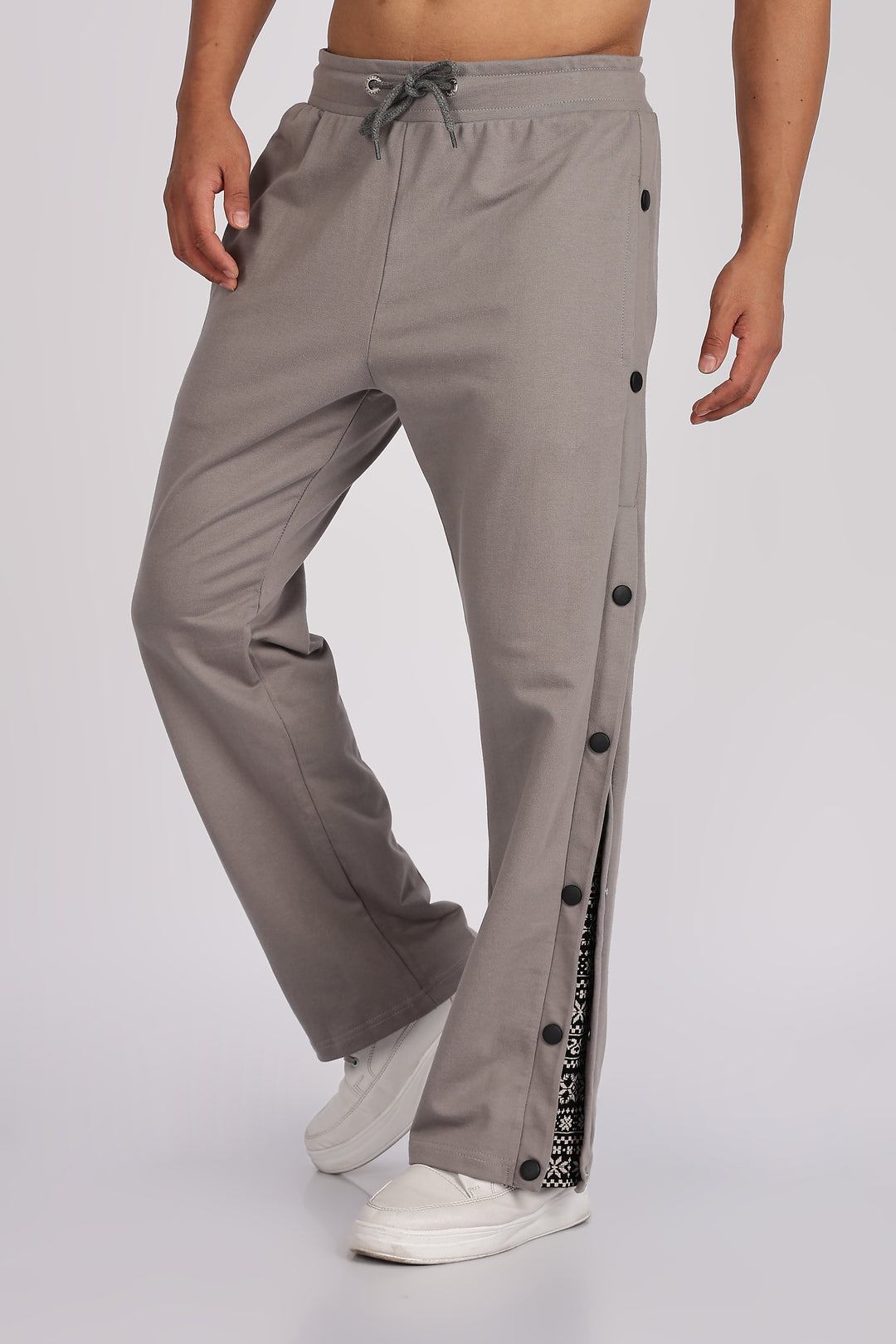 Grey Flap Joggers