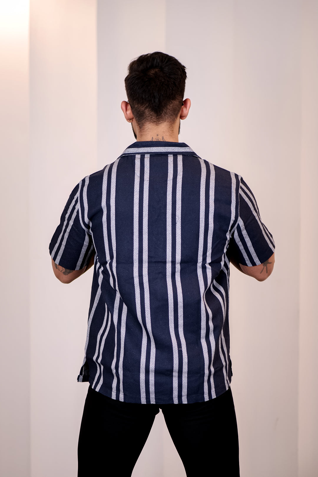 Jute: Navy Cuban Shirt