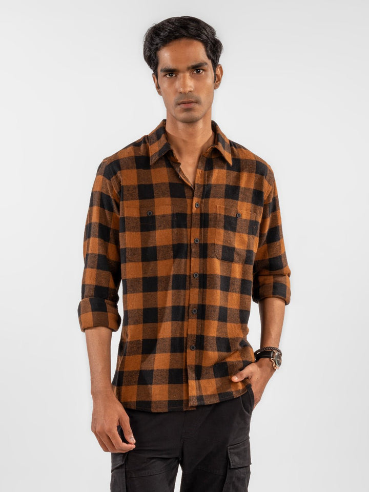 Flannel: Brown Checks 1