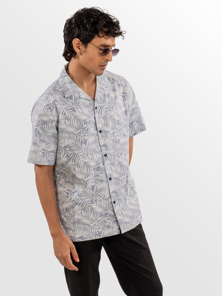 Blue Leafy Shirt 3