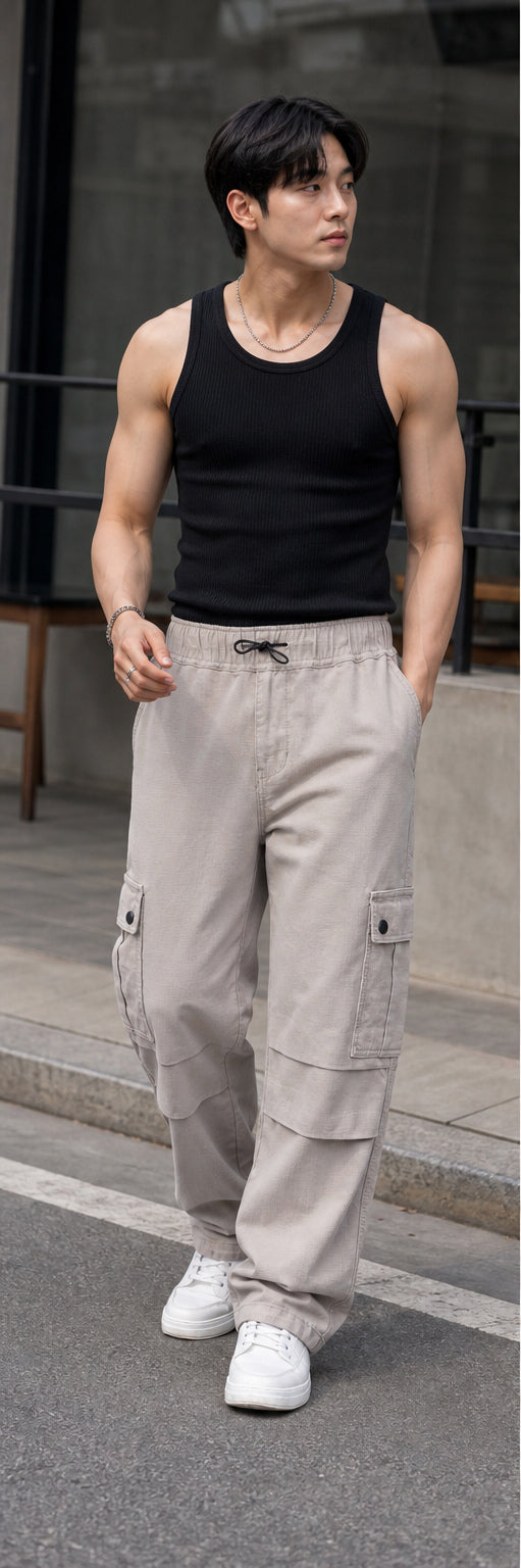 Parachute: Cream Twill Cargo Pants