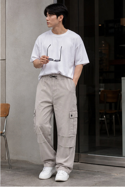 Parachute: Cream Twill Cargo Pants