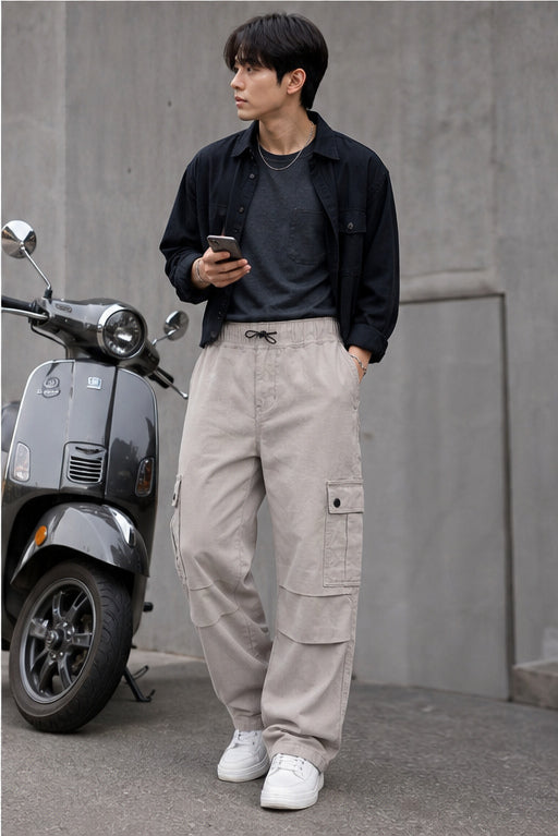 Parachute: Cream Twill Cargo Pants