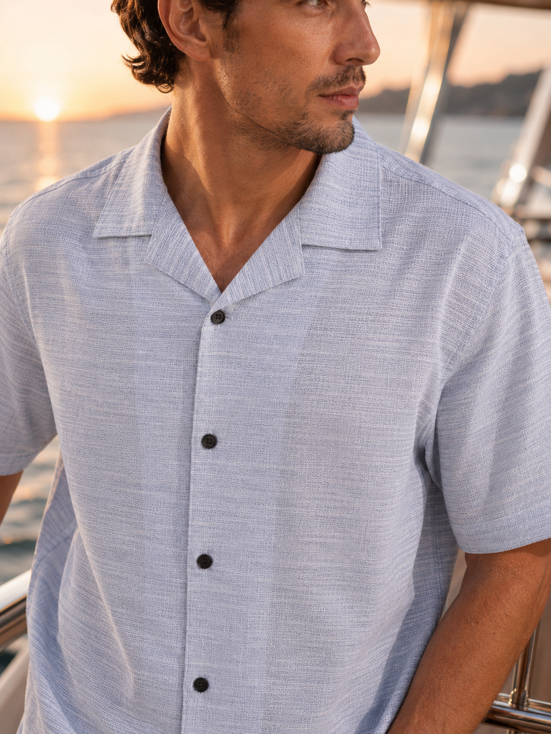 Ambience Blue Cuban Shirt
