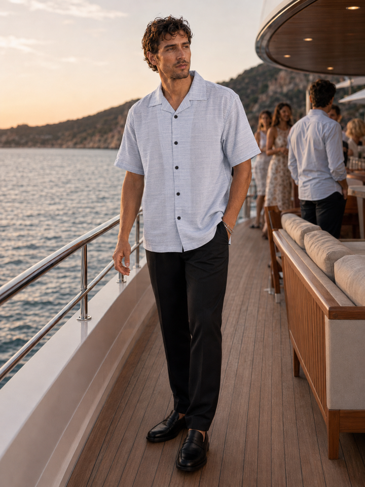 Ambience Blue Cuban Shirt