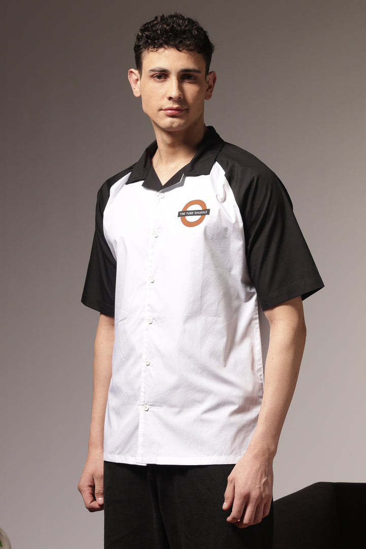 Shuttle: Oversized Black & White Shirt
