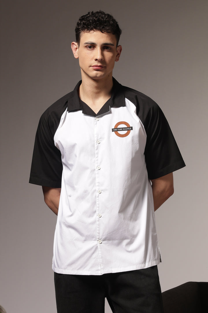 Shuttle: Oversized Black & White Shirt