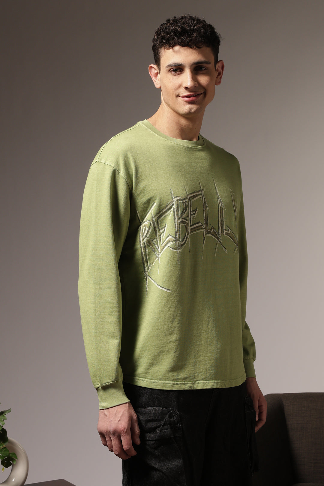 Rebellious: Green Oversized T-shirt