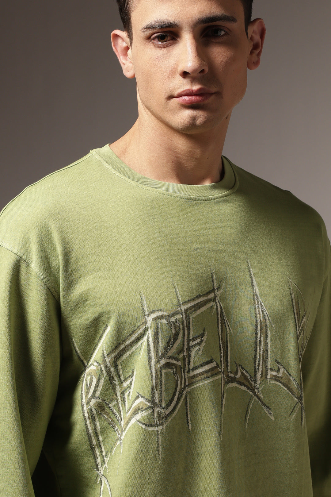 Rebellious: Green Oversized T-shirt