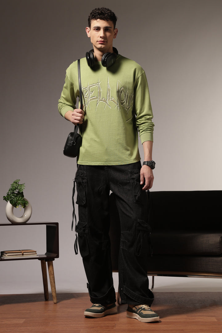 Rebellious: Green Oversized T-shirt