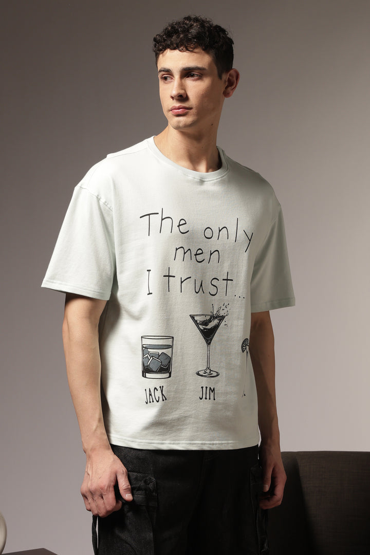 Trust Issues: Light Blue Oversized Tshirt