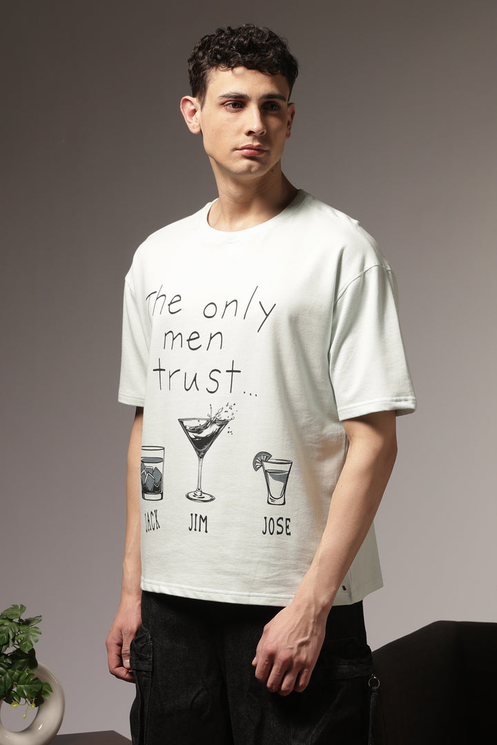 Trust Issues: Light Blue Oversized Tshirt