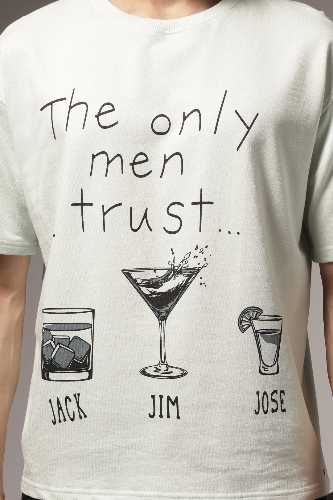 Trust Issues: Light Blue Oversized Tshirt