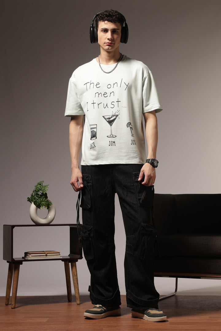 Trust Issues: Light Blue Oversized Tshirt