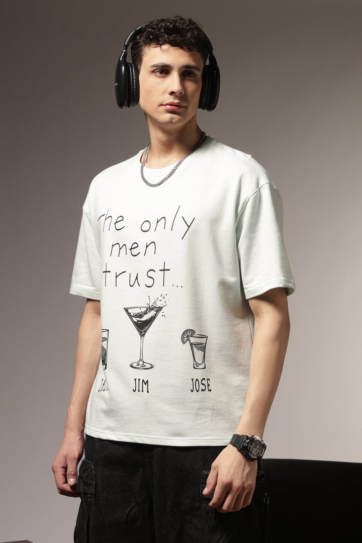 Trust Issues: Light Blue Oversized Tshirt