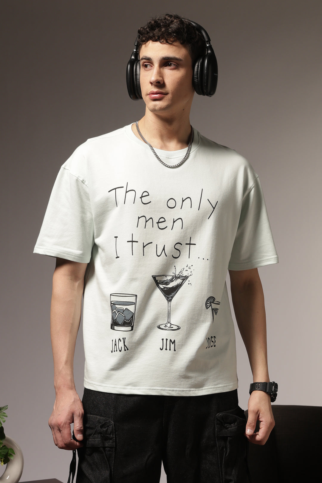 Trust Issues: Light Blue Oversized Tshirt