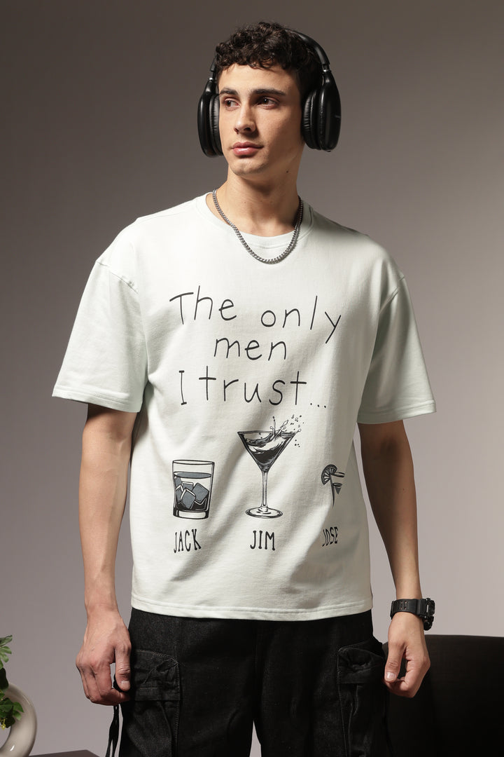 Trust Issues: Light Blue Oversized Tshirt
