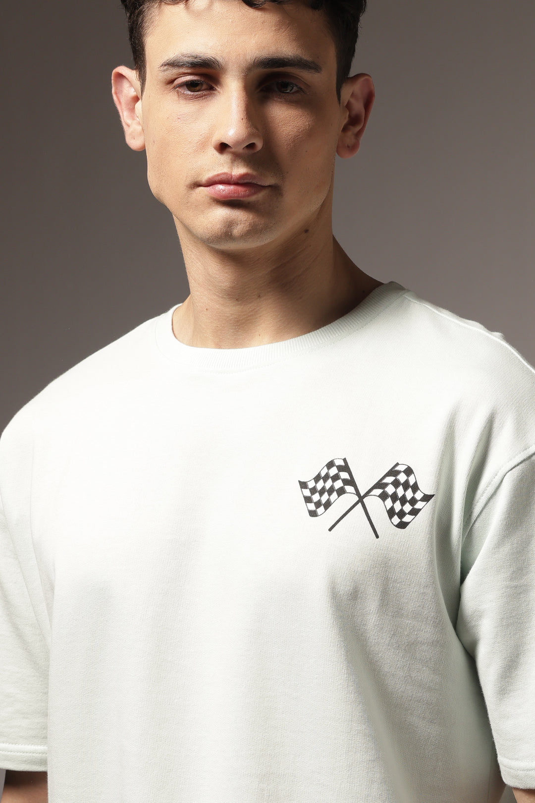 Final Lap: Light Blue Oversized T-shirt