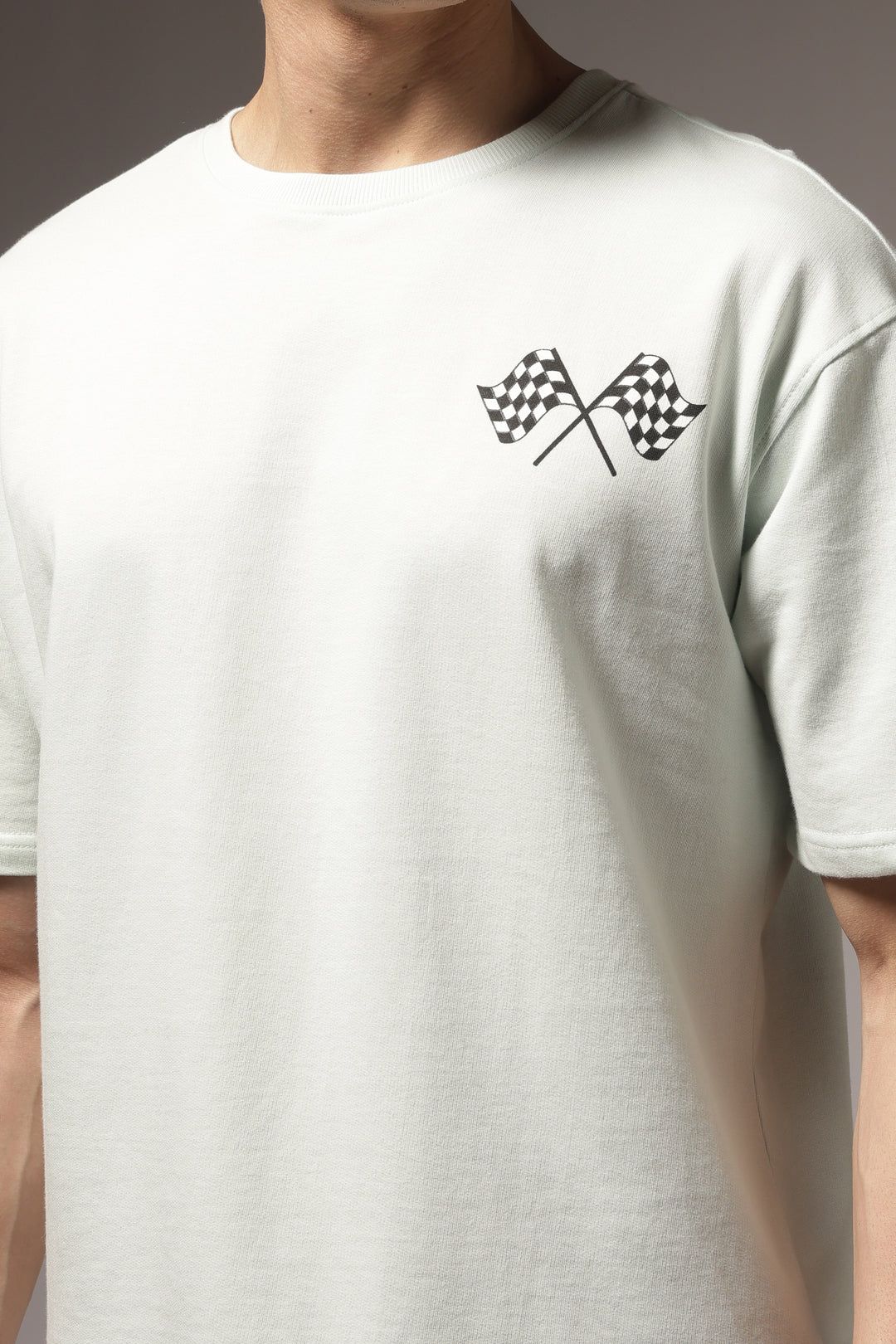 Final Lap: Light Blue Oversized T-shirt