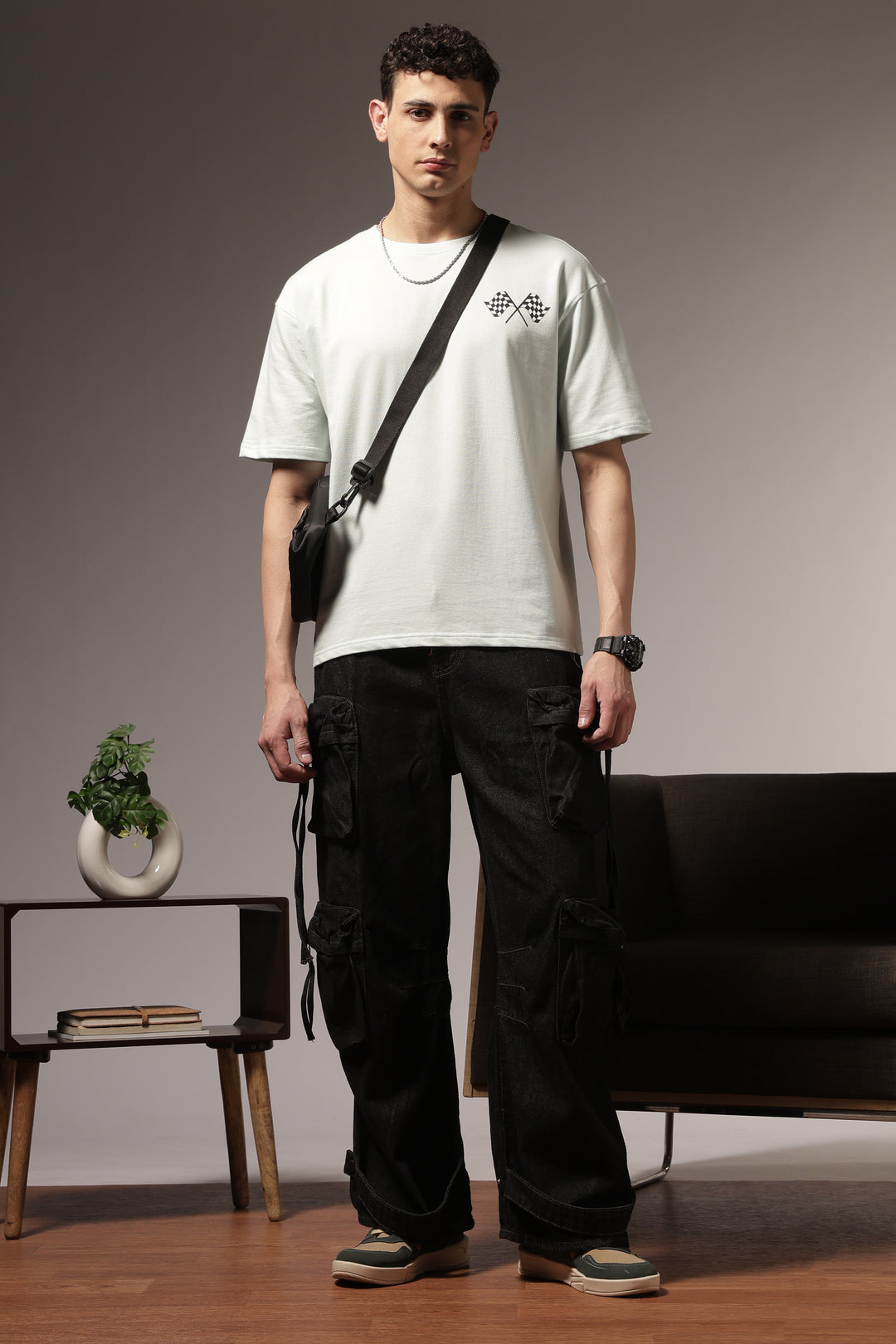 Final Lap: Light Blue Oversized T-shirt