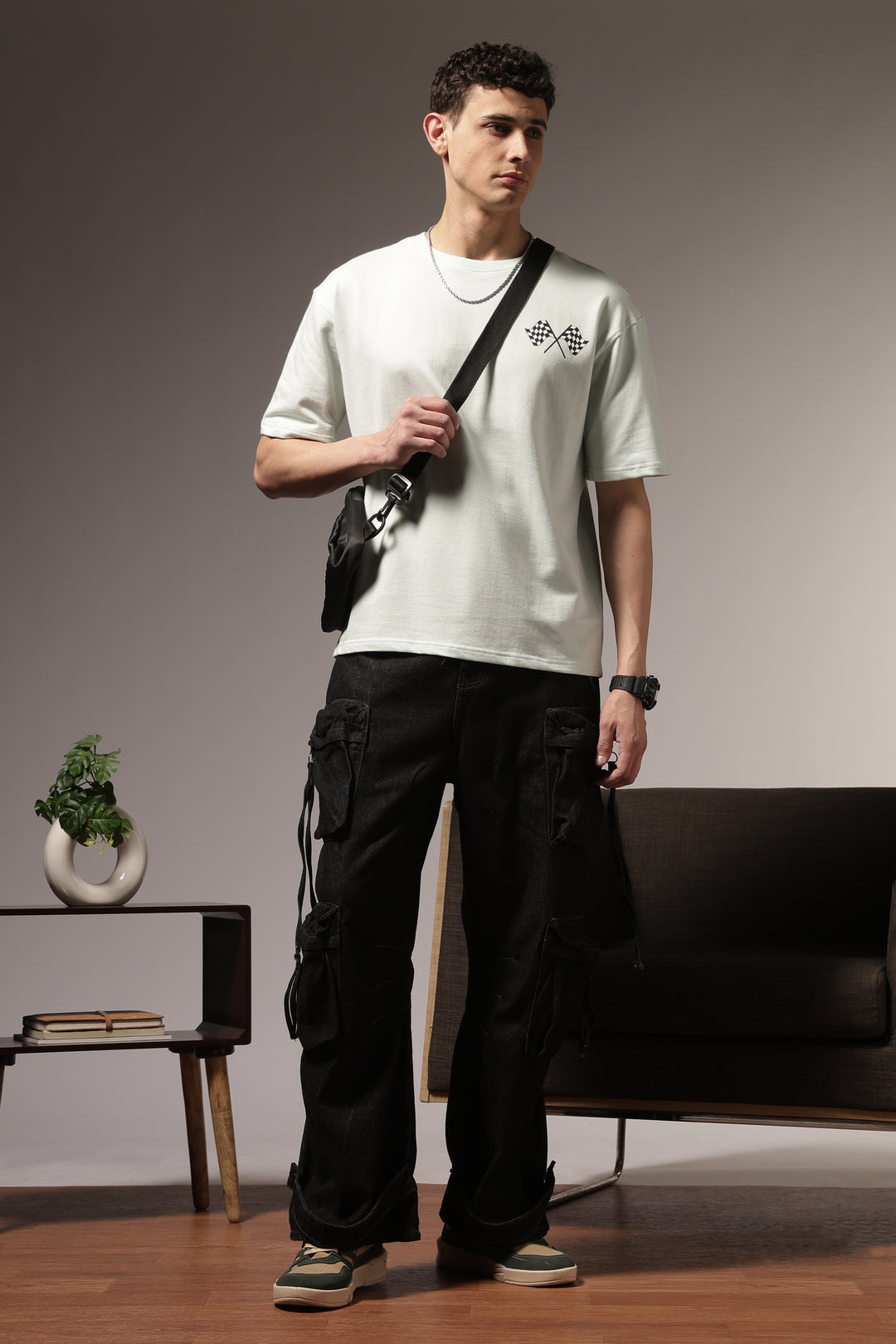 Final Lap: Light Blue Oversized T-shirt