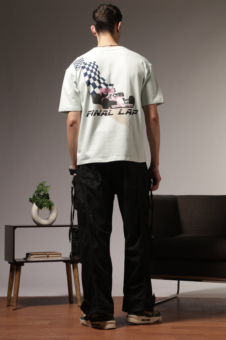 Final Lap: Light Blue Oversized T-shirt