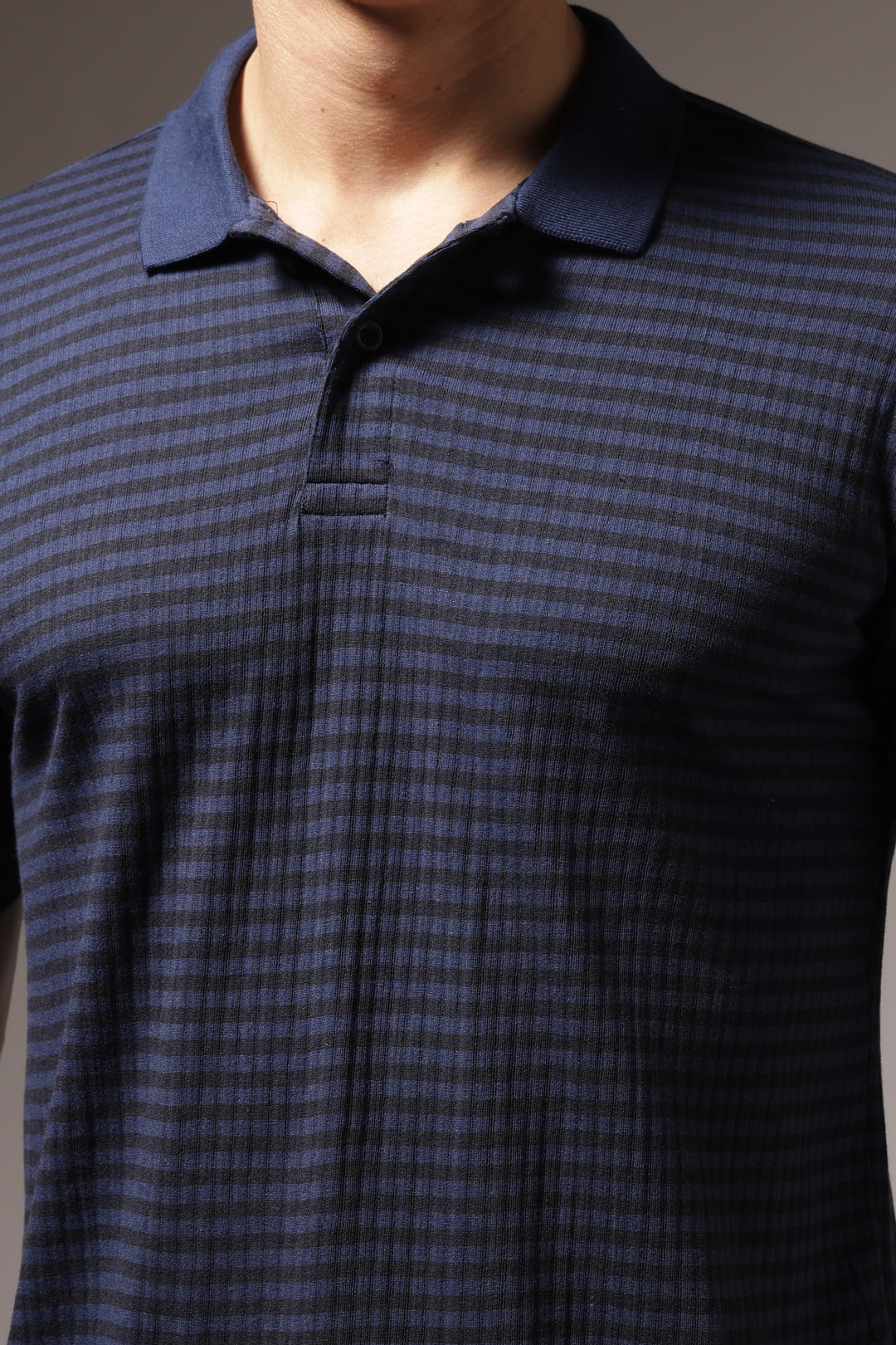 Blue Stripes Polo T-shirt