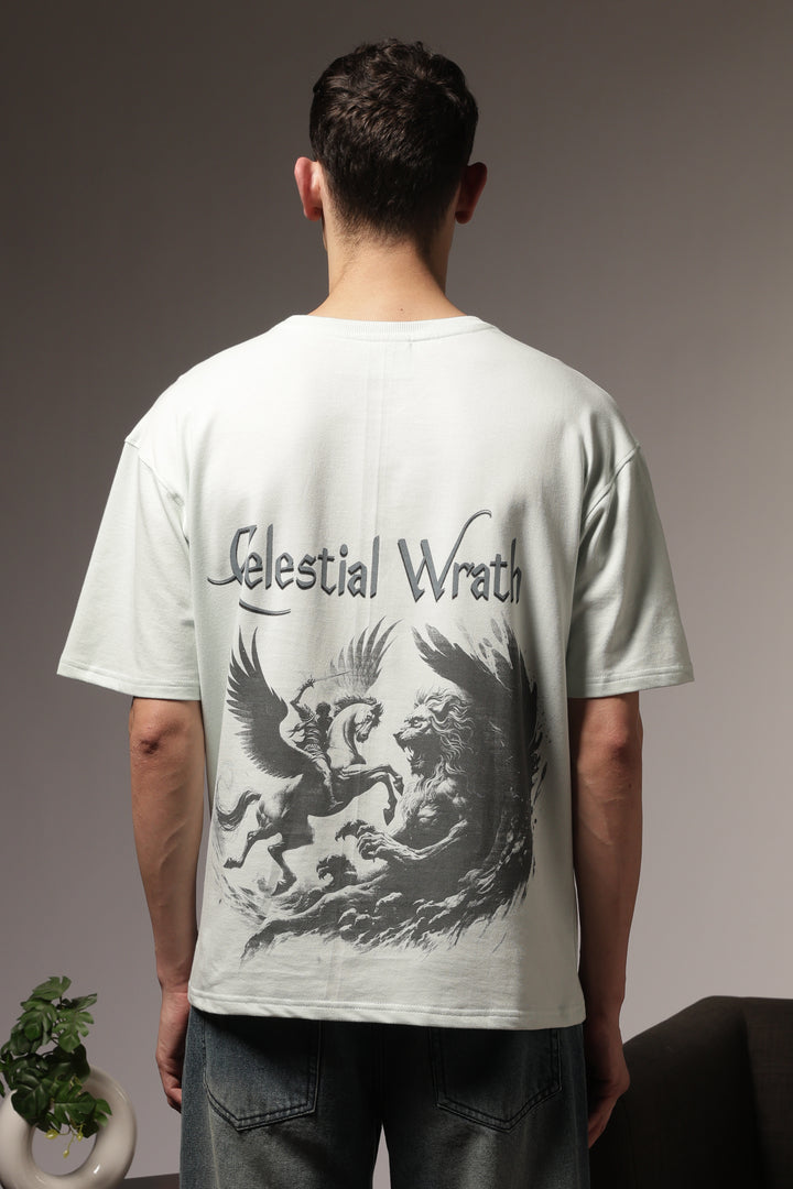 Celestial War: Light Blue Oversized Tshirt