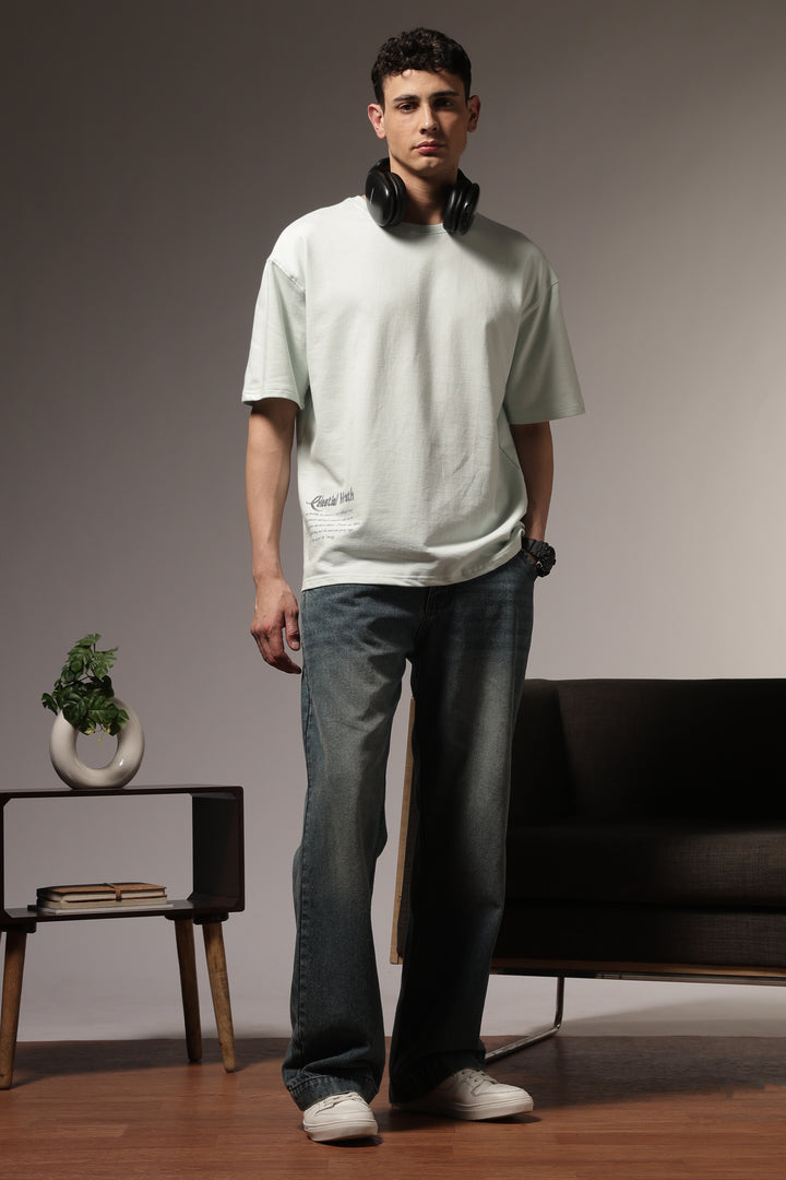 Celestial War: Light Blue Oversized Tshirt