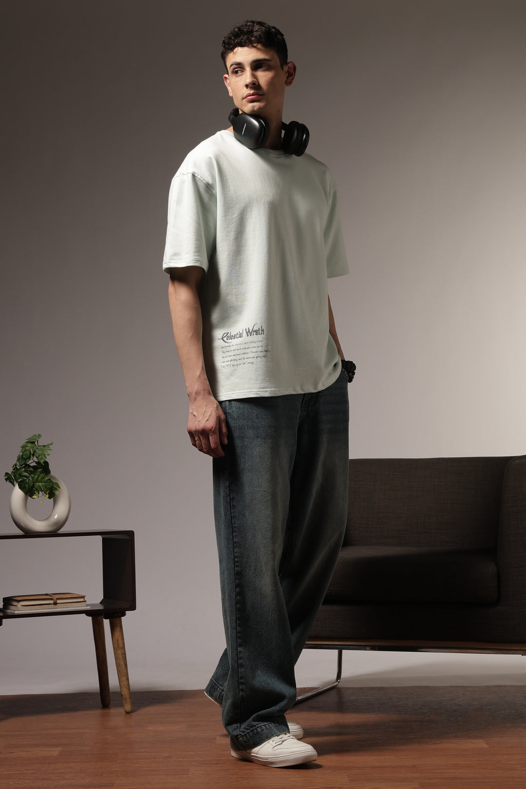 Celestial War: Light Blue Oversized Tshirt