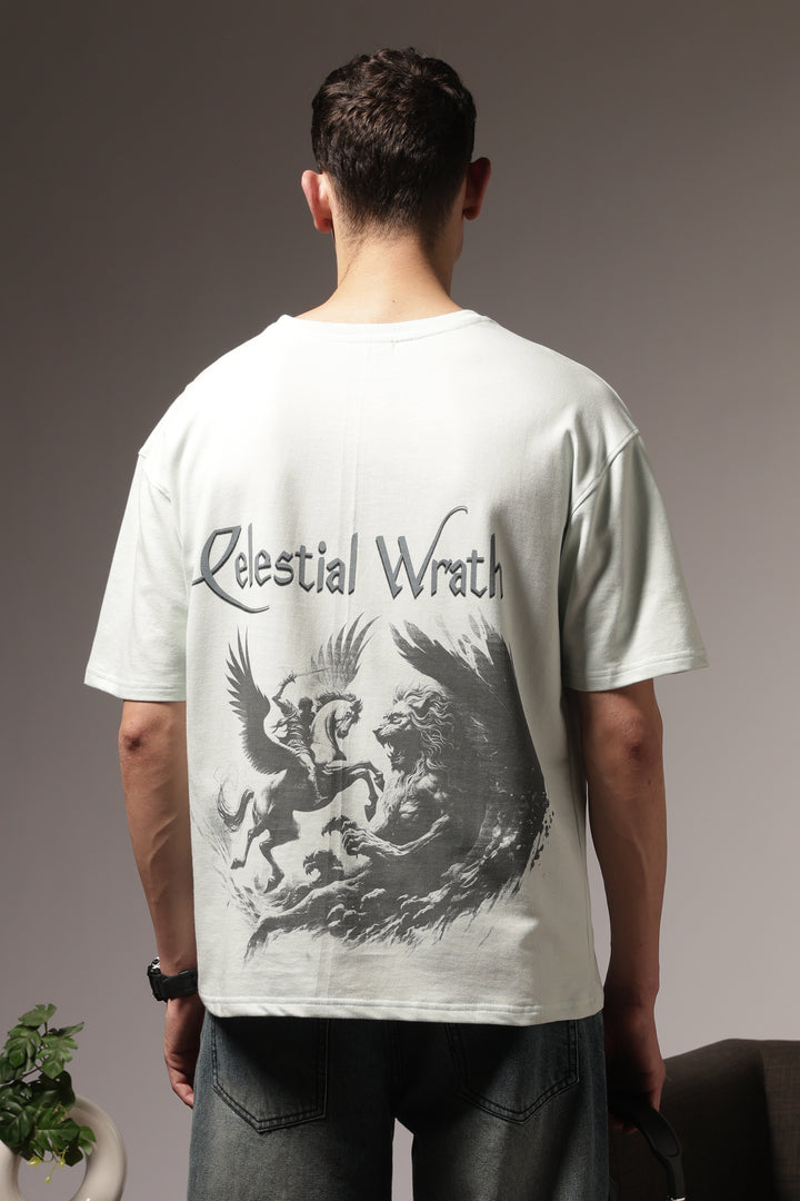 Celestial War: Light Blue Oversized Tshirt