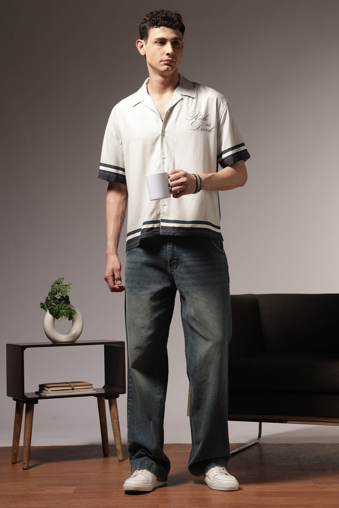 Ride the Dark: Oversized Boxy Shirt