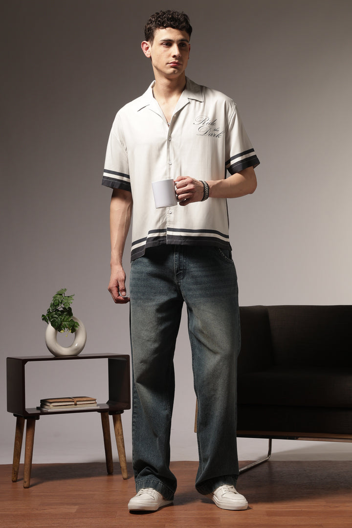 Ride the Dark: Oversized Boxy Shirt