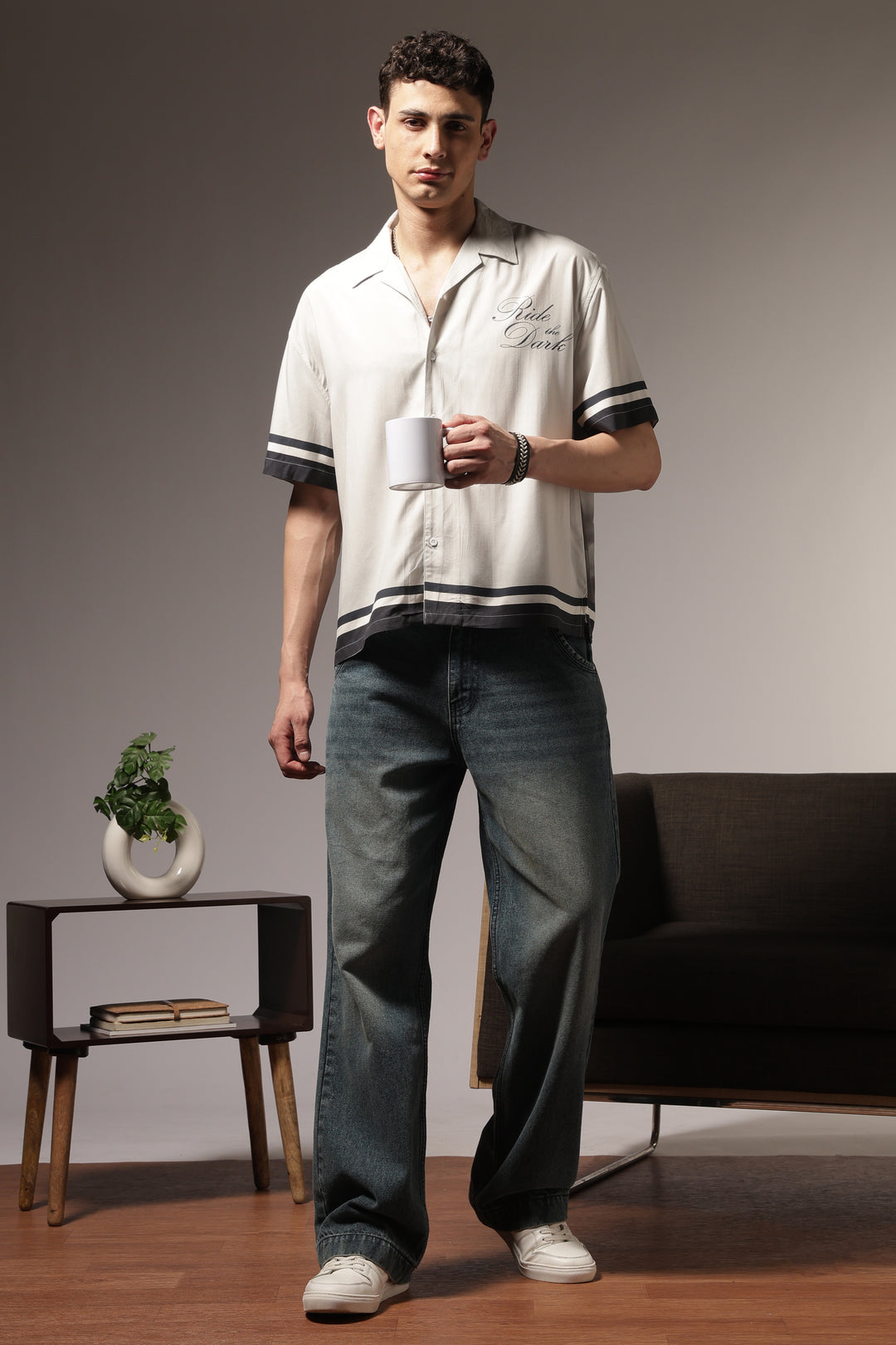 Ride the Dark: Oversized Boxy Shirt