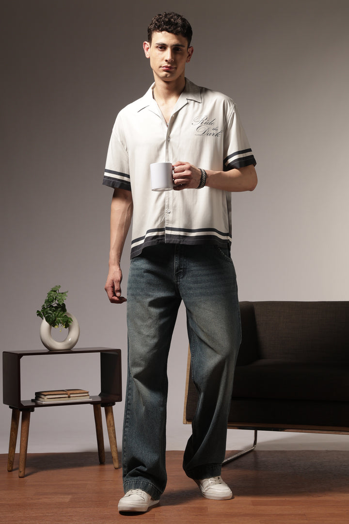 Ride the Dark: Oversized Boxy Shirt