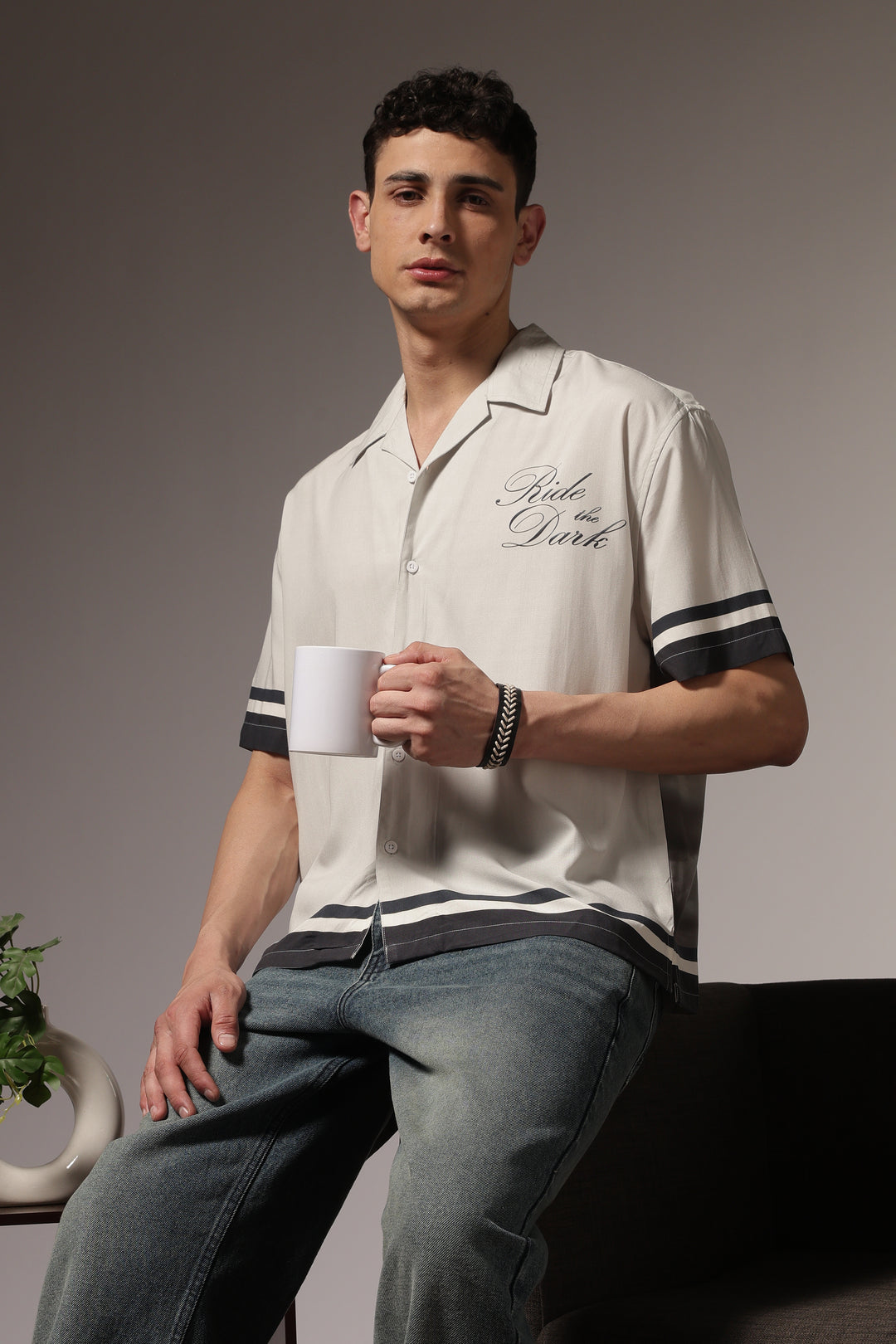 Ride the Dark: Oversized Boxy Shirt