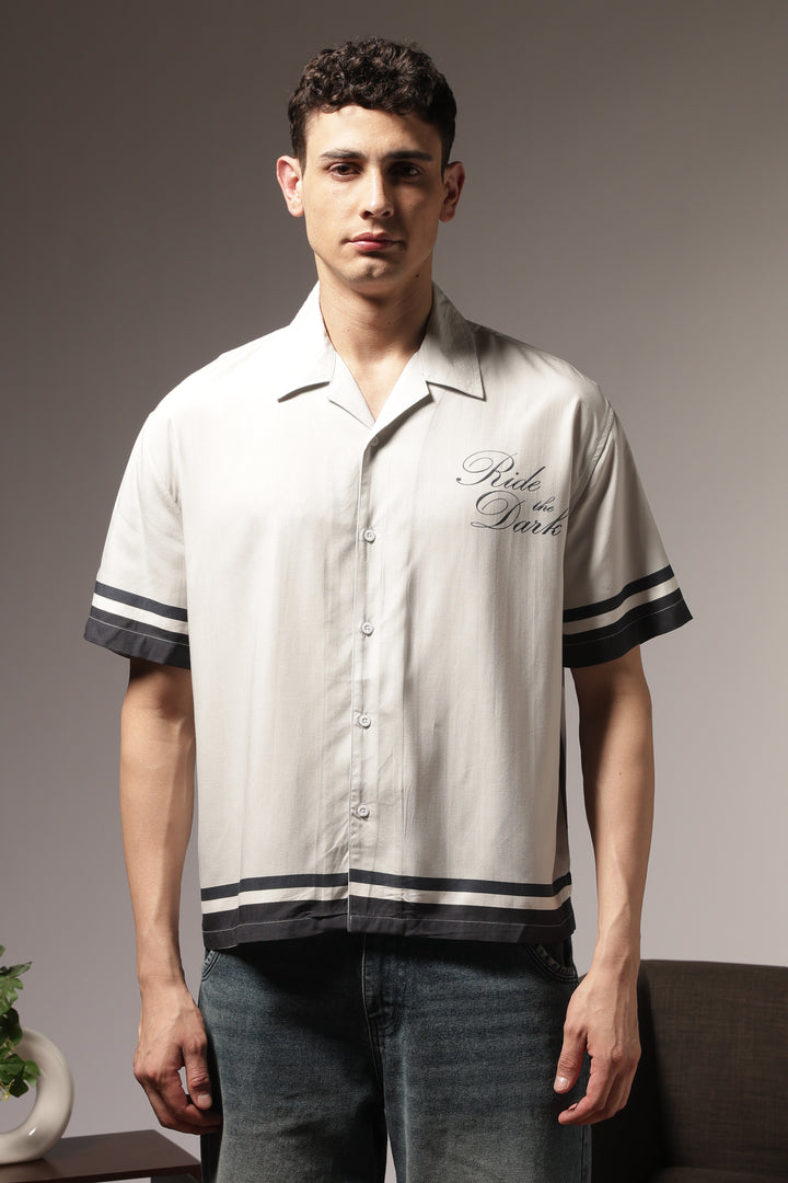 Ride the Dark: Oversized Boxy Shirt