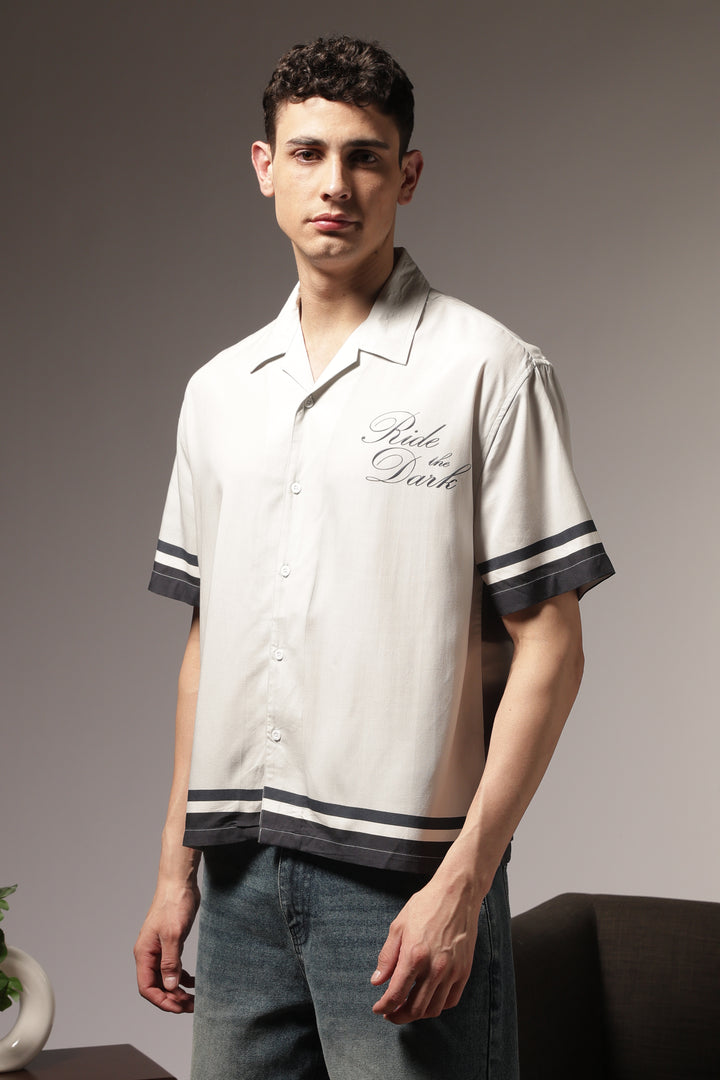 Ride the Dark: Oversized Boxy Shirt