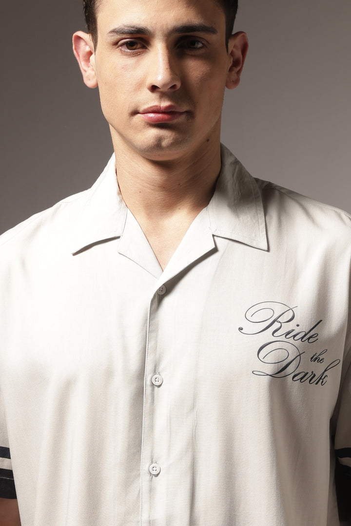 Ride the Dark: Oversized Boxy Shirt