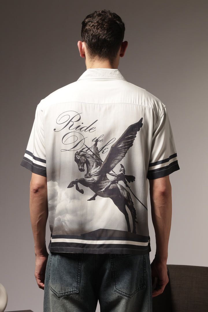 Ride the Dark: Oversized Boxy Shirt