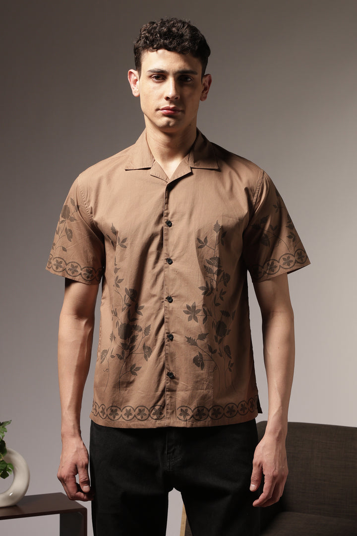 Hazel Flower Cuban Shirt