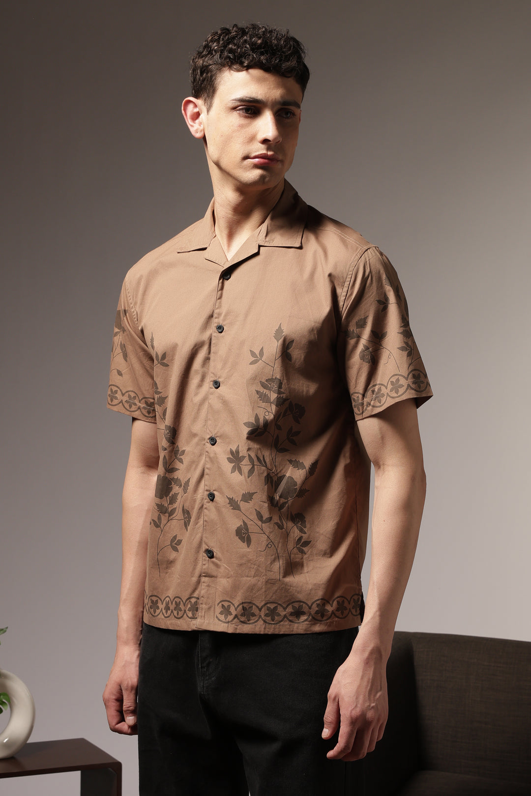 Hazel Flower Cuban Shirt