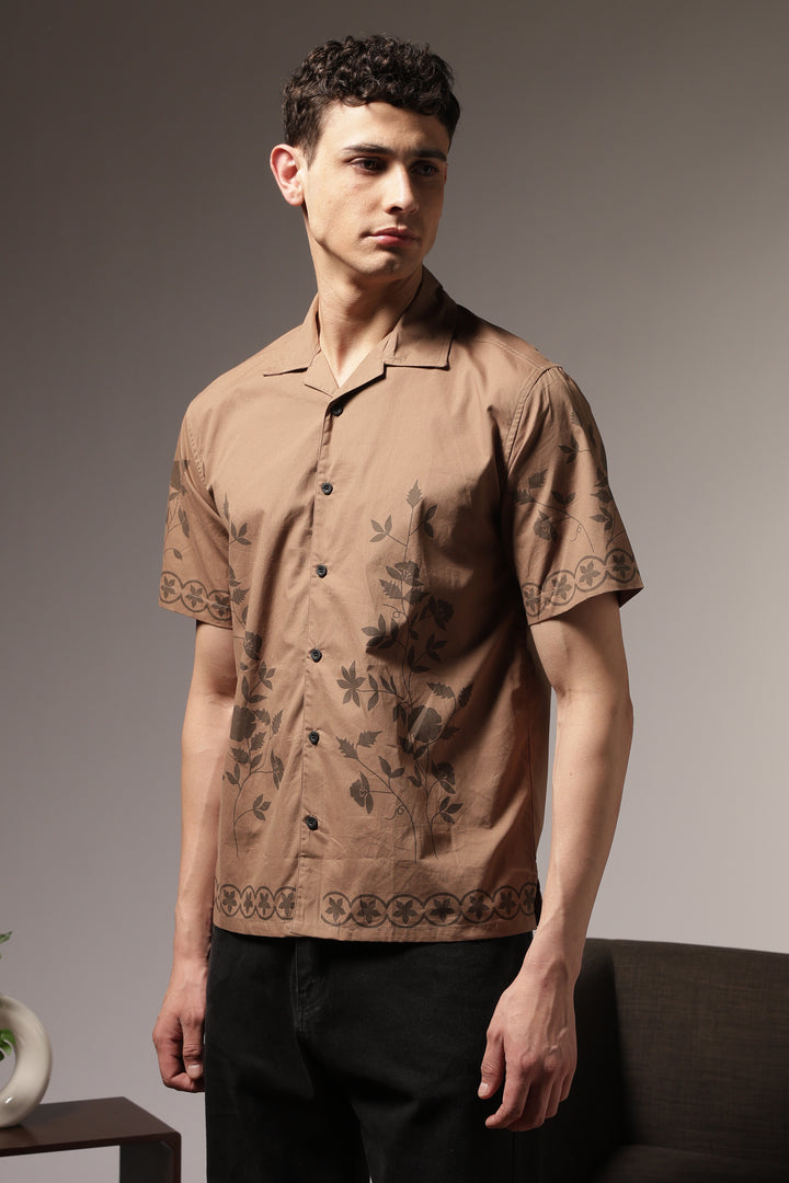 Hazel Flower Cuban Shirt