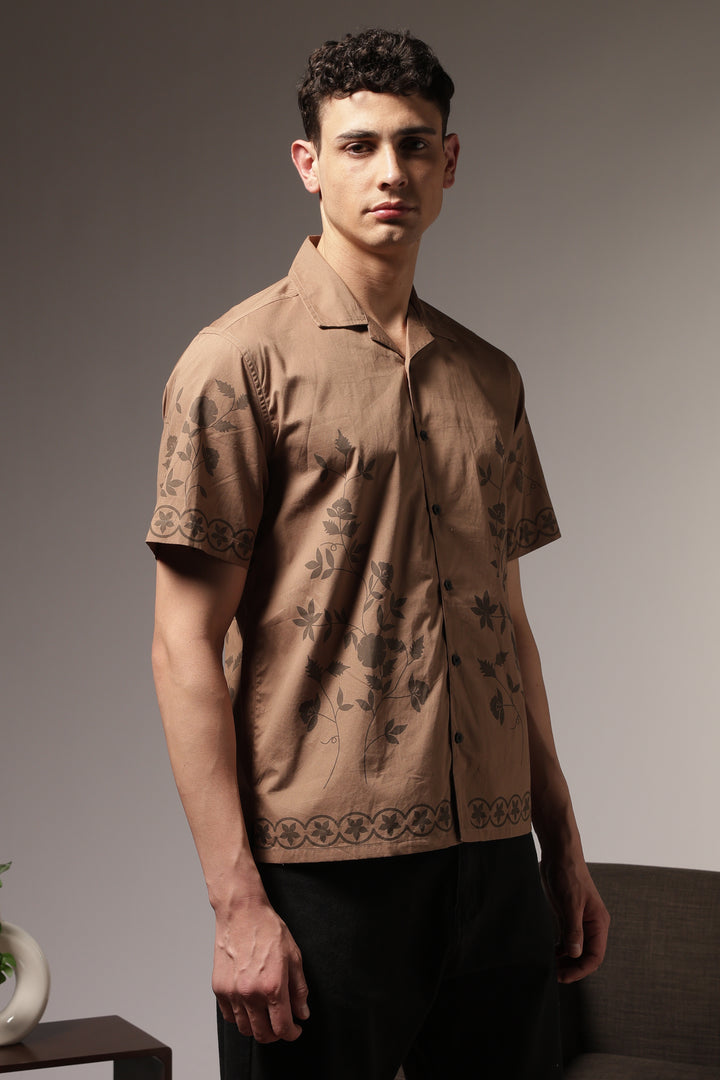 Hazel Flower Cuban Shirt